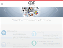 Tablet Screenshot of cpzgroup.com